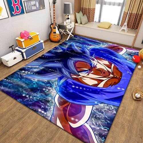 2024卧室卡通diy动漫定制七龙珠悟空海贼王地毯沙发男孩床边房间