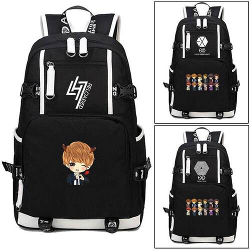 2024新品韩版exo书包吴世勋男女双肩包中学生鹿晗同款背包小学初