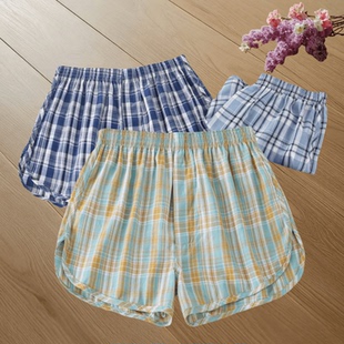 加肥加大家居短裤 男士 衩圆角裤 宽松不闷汗肥佬内裤 胖人透气 阿罗裤