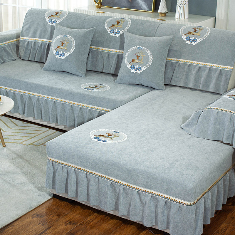 欧式沙发垫高档奢华四季通用真皮防滑布艺组合实木贵妃沙发套全包,居家布艺,沙发垫,淘宝优惠券,粉丝福利购,淘宝优惠卷