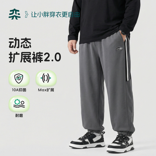 【动态扩展裤2.0】奕时代胖男童裤子大码中大童弹力运动裤10A抑菌