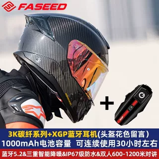 FASEED861碳纤维双镜片全盔四季