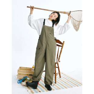 背带裤 鹿与飞鸟 户外骑行中性工装 春夏轻薄款 5804 波子汽水