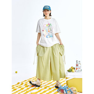 波子汽水 口袋裙裤 日系B备 双色工装 5831 添加防透里布 鹿与飞鸟