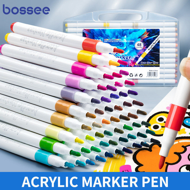 思进马克笔硬头丙烯马克笔可水洗水彩笔小学生幼儿园画笔美术专用48色可叠色不透色炳稀儿童用绘画彩色笔24色,文具电教/文化用品/商务用品,马克笔,淘宝优惠券,粉丝福利购,淘宝优惠卷