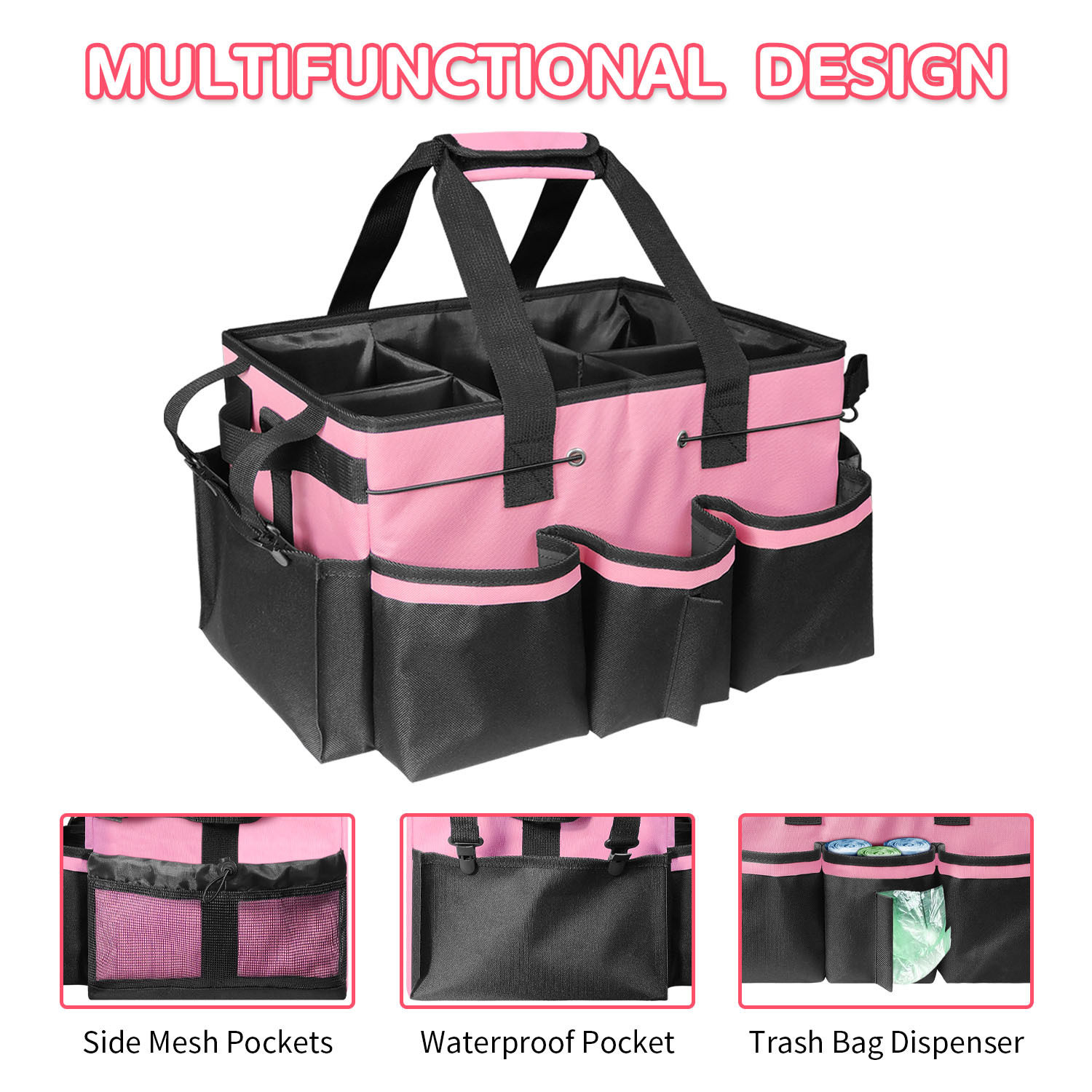 清洁工具收纳箱斜挎清洁背包手提保洁Cleaning tools storage kit