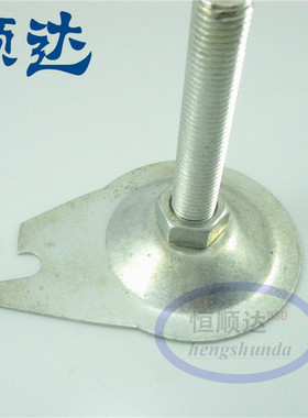 平底带勾脚杯 带钩喇叭支撑脚 调节地脚 AD86mm 丝杆M12 M14 M16