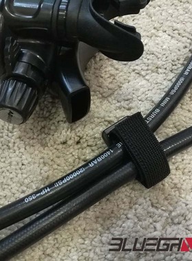 Blueghost 潜水调节器管线束带 魔术贴绑带 调节式 低中高压管绑