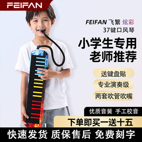 飞繁炫彩口风琴儿童成人初学