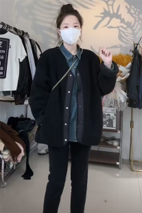 欧货羊羔毛外套女中长款 加厚保暖2025新秋冬宽松高级感小个子上衣