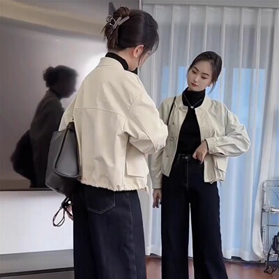 工装外套女短款秋季2025新款韩系