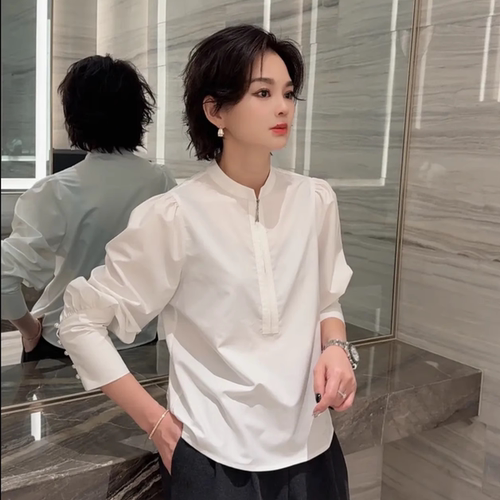 法式衬衫女上衣秋季2025新款韩