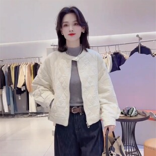 棒球服外套女短款 2025高级感立领小个子上衣棉服 夹克加厚秋冬新款