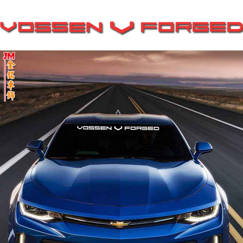汽车前档贴后档贴VOSSEN反光个性车贴 车身贴保险杠贴纸划痕贴
