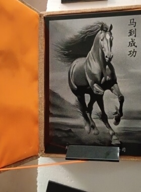 下山虎送朋友摆件礼品影雕