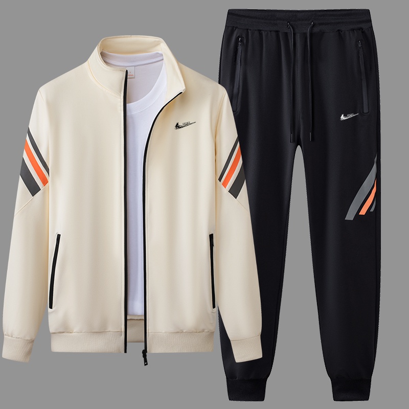 耐克顿休闲运动套装男士春秋季休闲百搭潮流开衫外套搭配卫裤一套