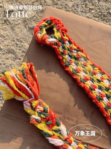 傣族象脚鼓鼓绳演奏云南鼓傣族象脚鼓跳舞乐器餐厅装饰门面儿童鼓