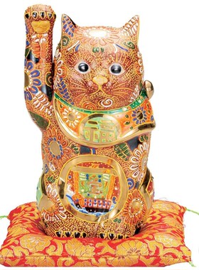 九谷烧盛日式陶瓷器招财猫摆件