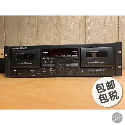 日本代购 包邮包税 TASCAM 202MKVII专业级双卡座进口