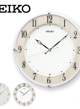 日本代购精工时钟挂钟自然无线电波 KX242B/KX215W