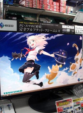 日本代购FlexScan EV2780/EV2785 4K艺卓/eizo护眼液晶显示器27寸