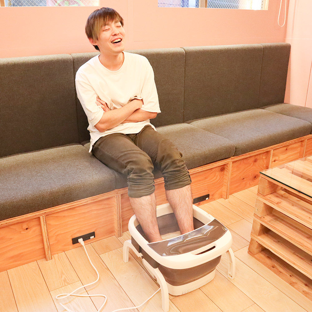 日本可折叠便携式保健定时足浴器
