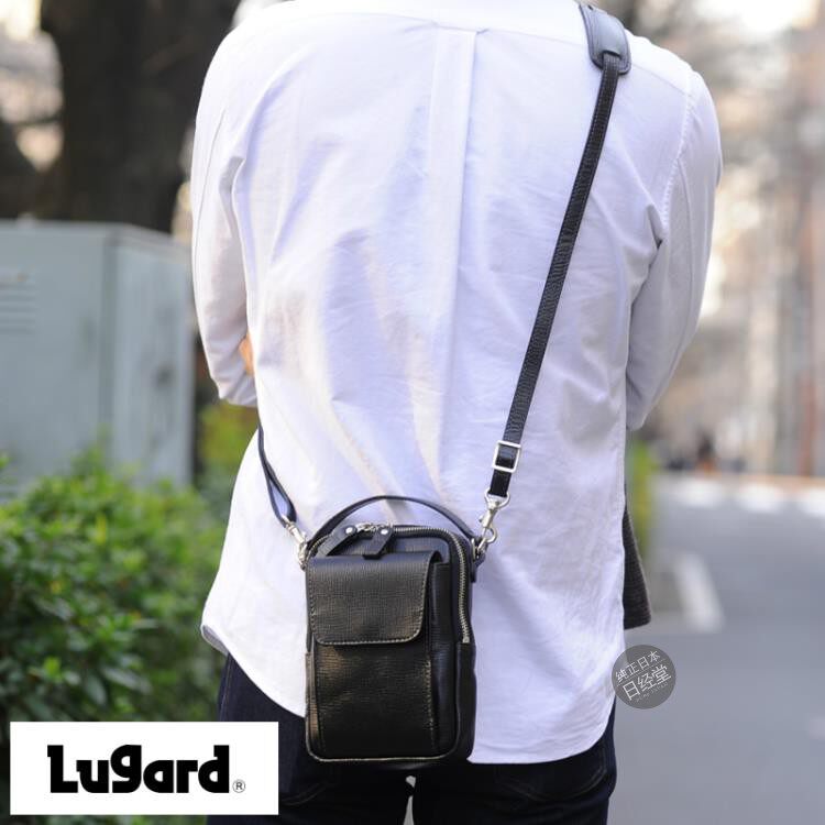 lugard日本牛皮小号便携式单肩包