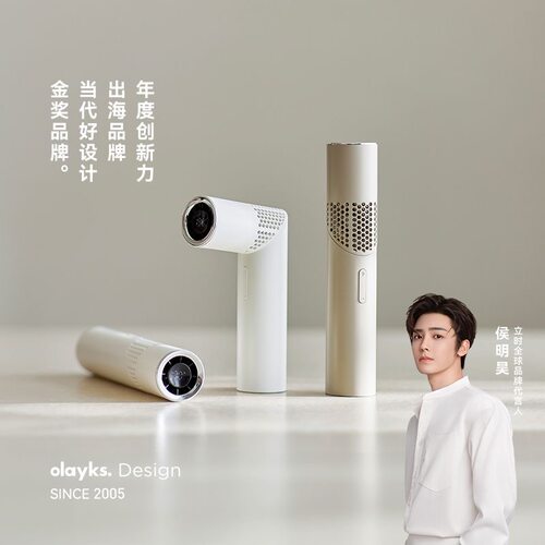 olayks立时小飓风折叠手持电风扇便携式大风力挂脖子小型户外旅游