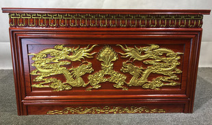 藏式茶几法座读经桌法会道场诵经桌实木雕花描金定制密宗西藏家具