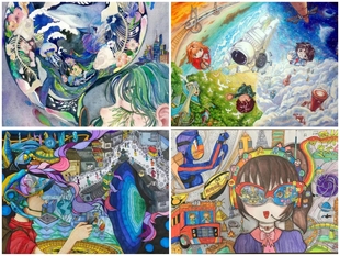 科幻画儿童画代做纯手工手绘手抄报画卡通漫画A3/8/4K开禁毒海报