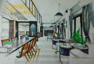 代画马克笔手绘环境设计代画快题设计马克笔快题代画水粉色彩静物