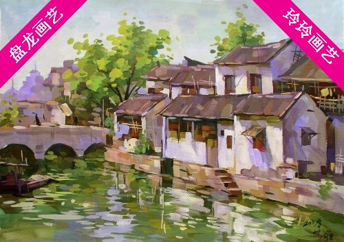 水粉画定做水粉色彩代画风景写生静物水粉画静物代画水粉画成品