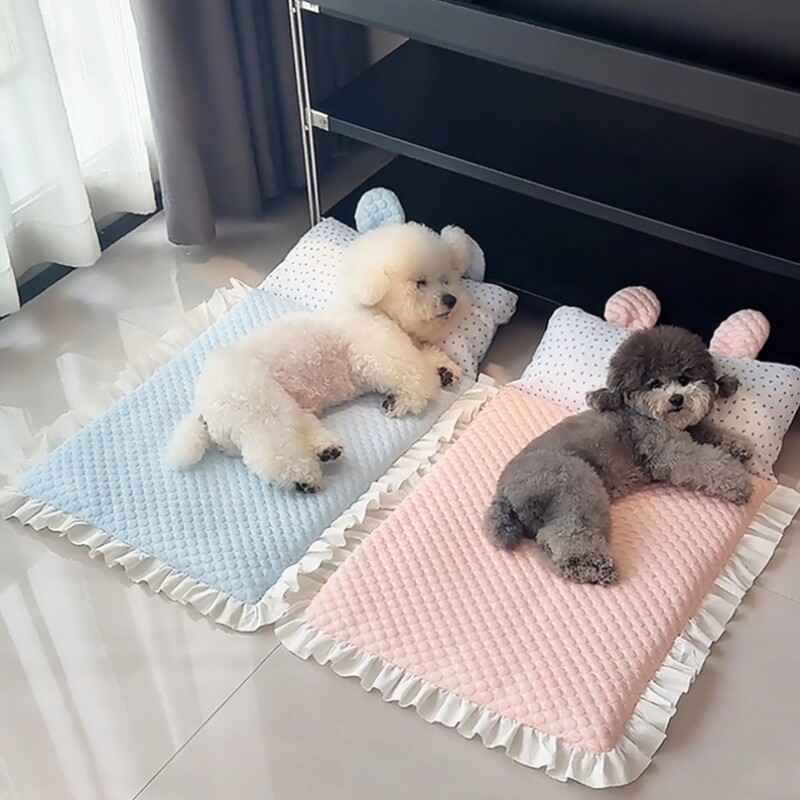 宠物冰垫狗狗凉席高颜值夏季凉垫可拆洗猫狗通用冰丝垫降温神器