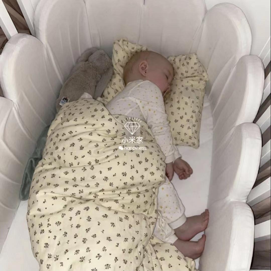 丹麦花色纯棉儿童床品套幼儿园