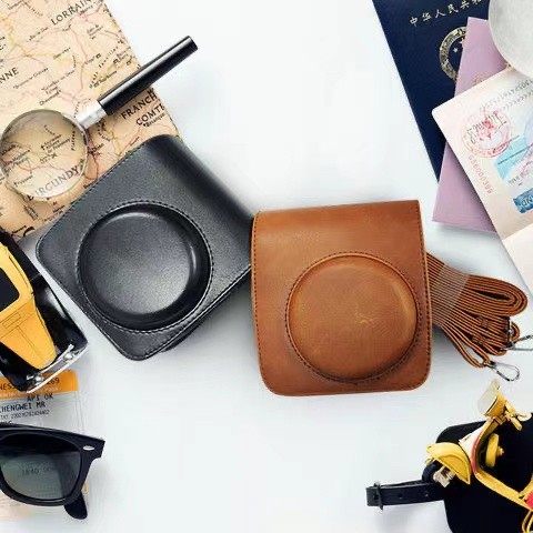 富士一次成像拍立得mini90专用相机包/透明壳/电池/自拍镜/滤镜