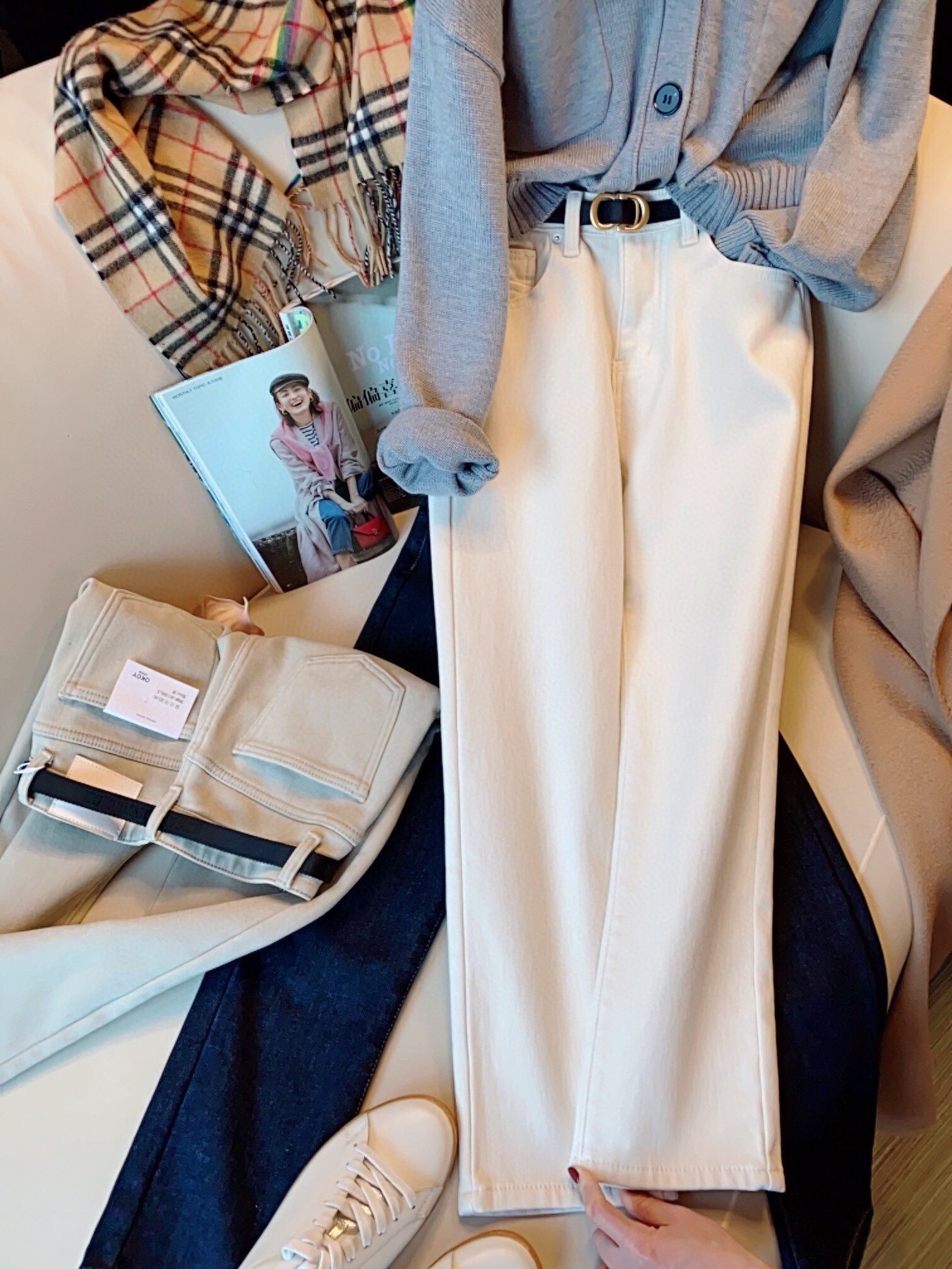 巨显腿长腿细！9分小直筒牛仔烟管裤 密实有型 烟管裤 三季可穿