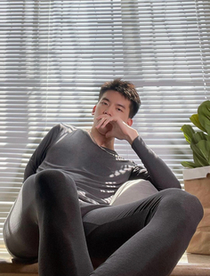 2025年台资大厂抗菌防螨软糯保暖，男士保暖套装！310克高克重！