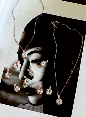 实物闪到爆！！爆闪爆闪！！大厂订单货！方糖莫桑钻项链！