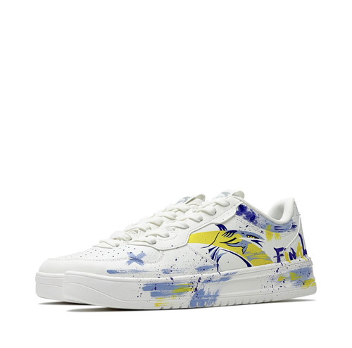 【定制球鞋】安踏 减震轻便 低帮圆头 防滑耐磨 舒适厚底 潮流