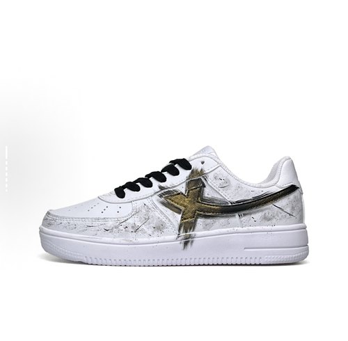 【定制球鞋】Xtep/特步 空军一号 简约 防滑 减震 运动风 板鞋