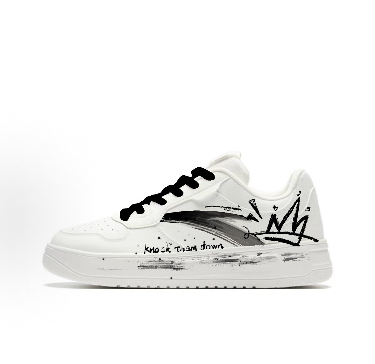 【定制球鞋】Anta安踏 轻松 泼墨晕染 手绘百搭 防滑减震,运动鞋new,板鞋,淘宝优惠券,粉丝福利购,淘宝优惠卷