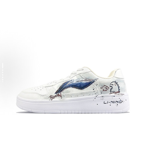 李宁 浮舟 定制款 减震透气 防滑耐磨 轻便 潮流复古 时尚百搭 休