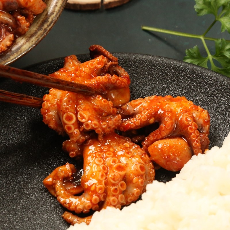 四而冠华麻辣八爪鱼350g八抓鱼迷你八爪鱼海鲜熟食即食麻辣小章鱼