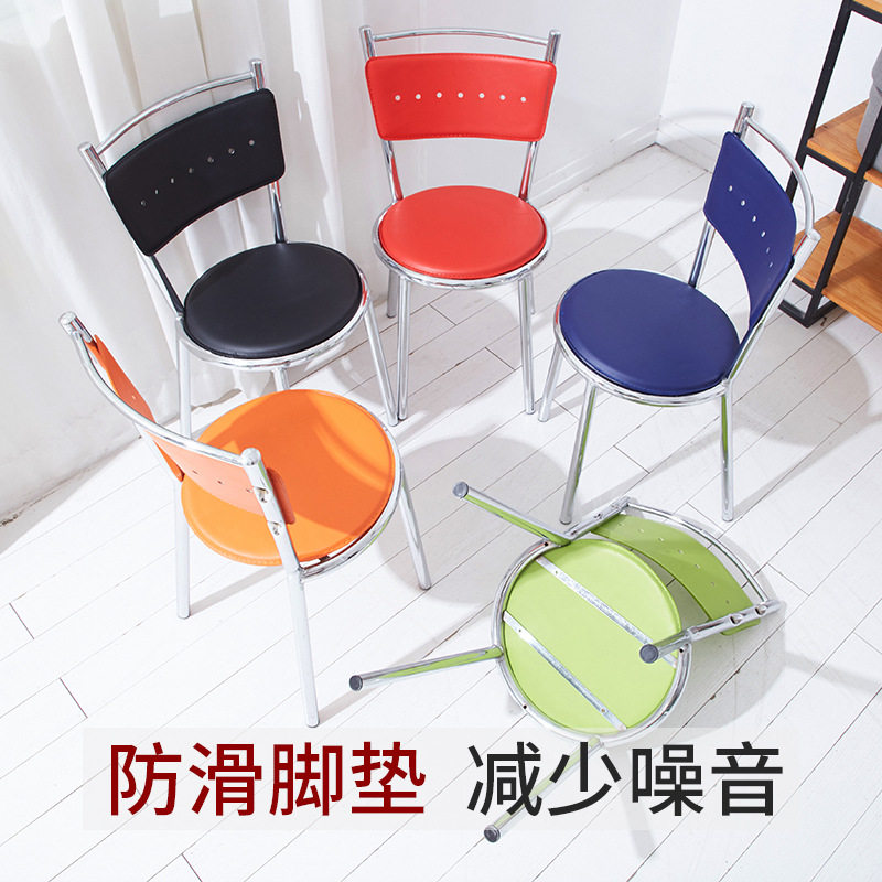 家用餐椅现代简约办公椅铁艺电镀椅酒店餐桌椅小椅子化妆靠背椅子