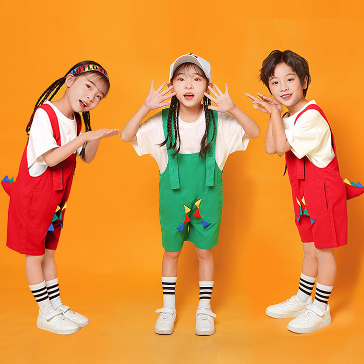六一幼儿园演出服儿童舞蹈可爱背带裤小学生团体动物表演服夏季