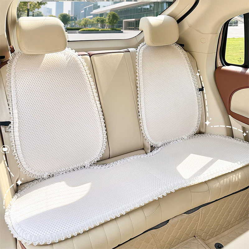 蓝雨新款汽车坐垫通用四季可爱车载座椅坐垫简约车内装饰座椅套