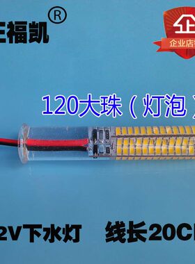下水灯12v防水灯泡led12V水下灯