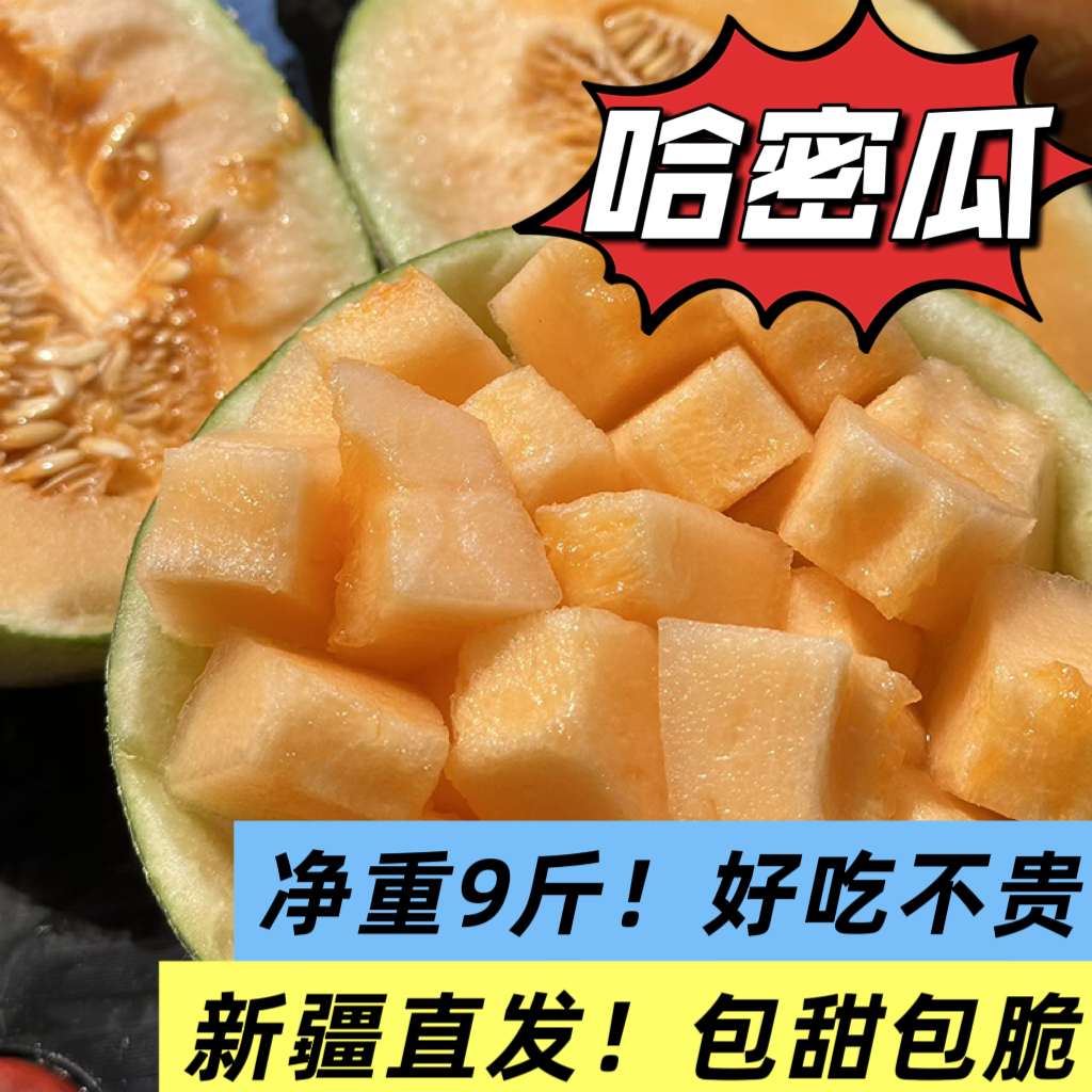 【真的从新疆直发！包脆包甜！哈密瓜】夏天必吃，冷藏更赞
