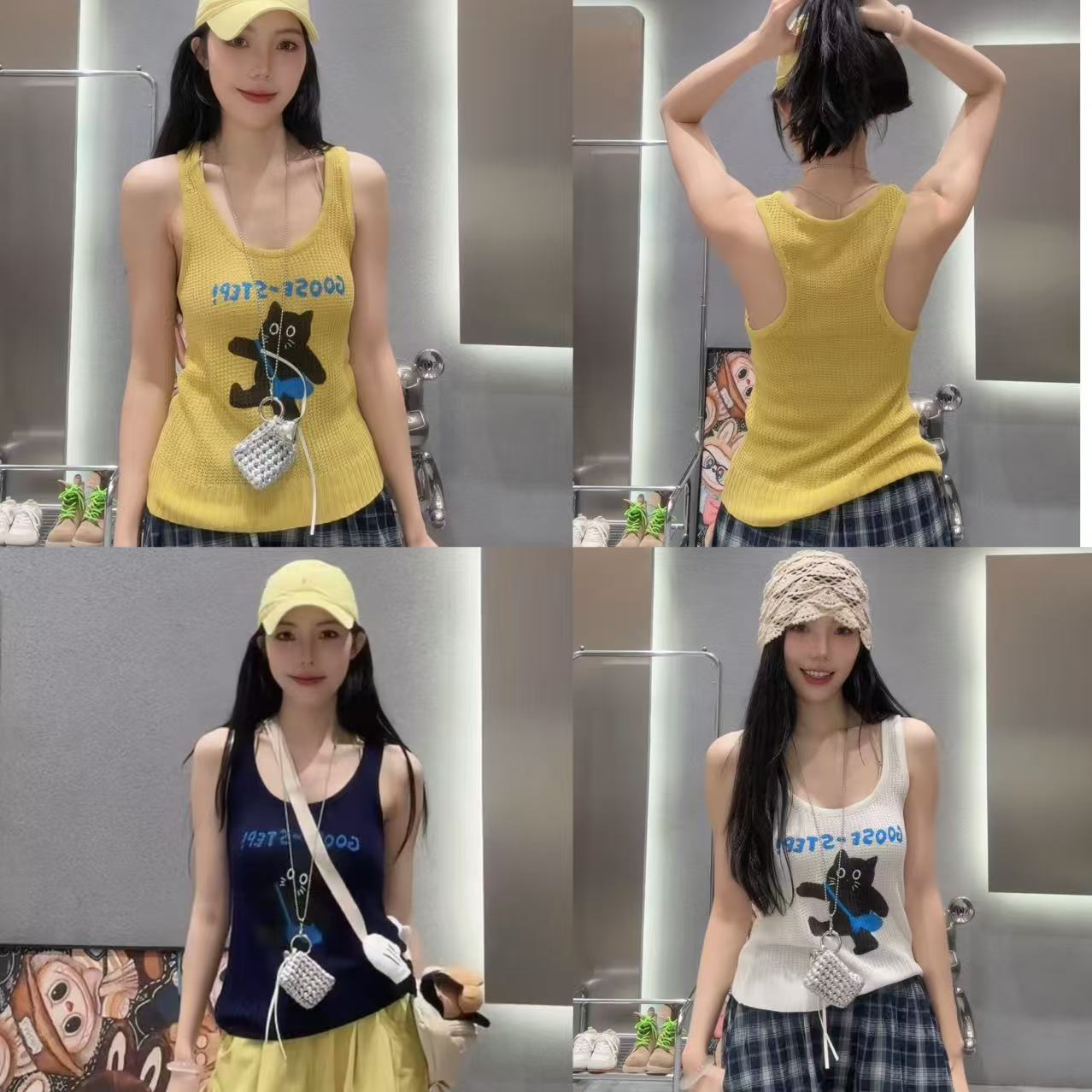 0713【娜娜上新】娜娜自留三色！猫咪背包鱼针织背心不退不换爆品