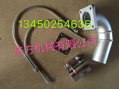 挖掘机配件小松PC60-6消声器排气管烟筒消音器S4D95发动机配件